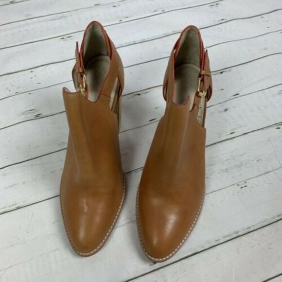 Elizabeth and James Suri cutout leather bootie brown size 10 - Picture 4 of 10